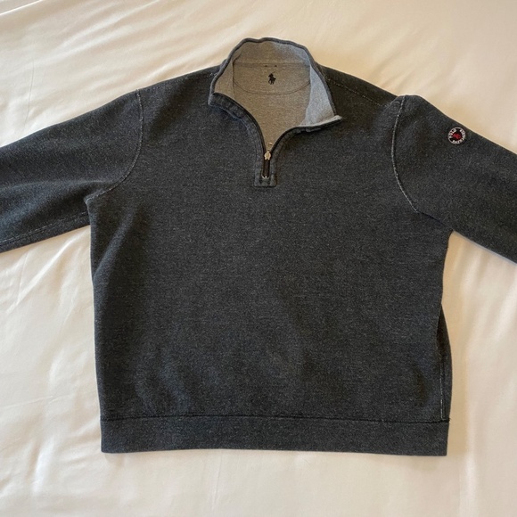 Ralph Lauren Polo Reversible‎ Quarter Zip Sweater Gray - Picture 10 of 12